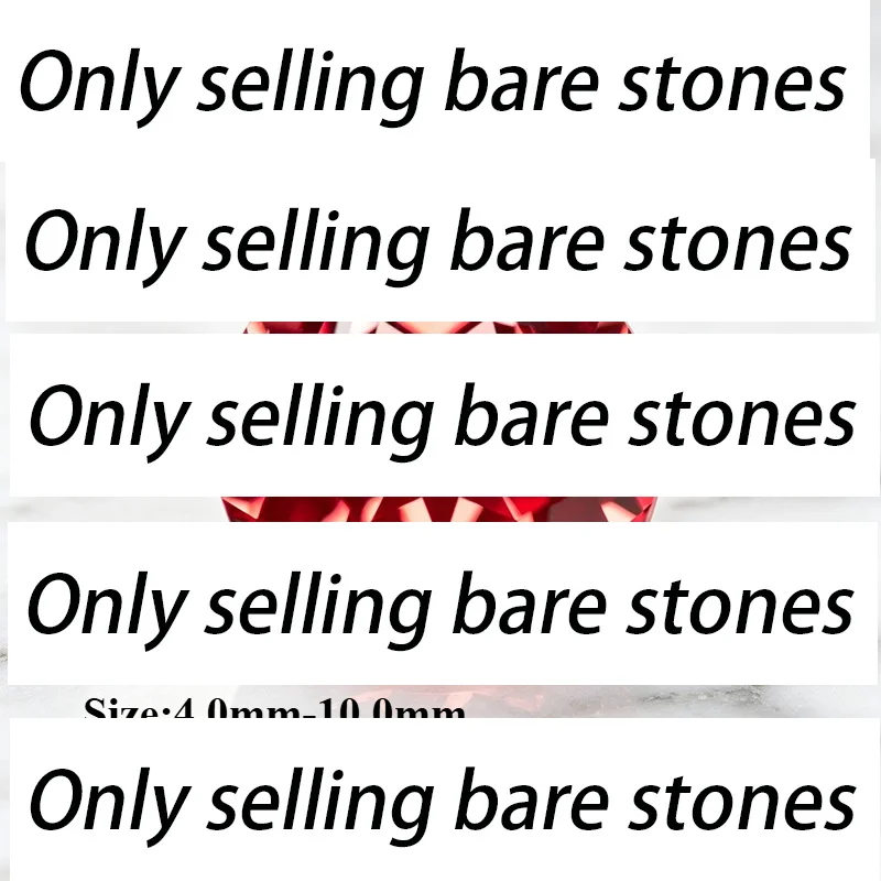 Lab Grown Sapphire Sunset Red Round Cut High Quality Gemstone for Advanced Jewelry Rings Earrings Making Selectable Certificate
