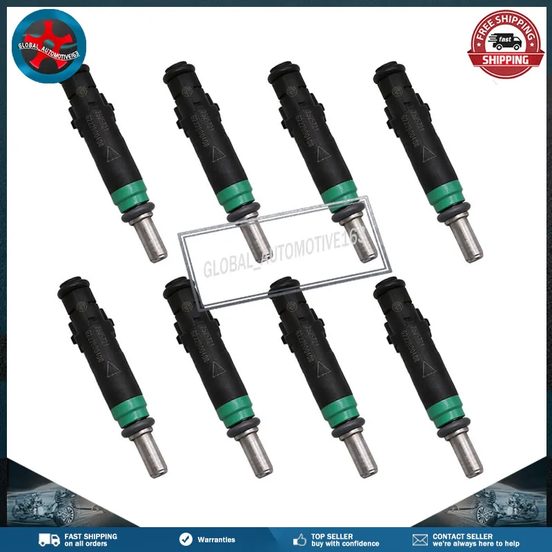 

For BMW X5 BMW 745Li BMW 745i BMW 750Li BMW 750i BMW 645Ci BMW 650i BMW 545i BMW 550i 8Pcs Fuel Injectors 7525721