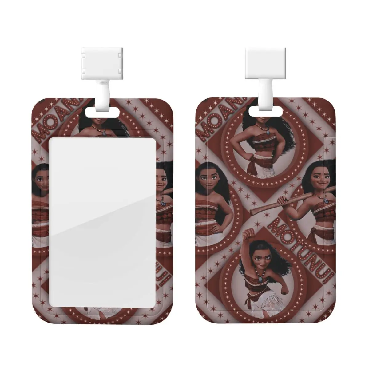 

Пользовательский держатель для бейджа с рисунком Моаны, держатель для карт, мужской и женский шейный ремешок, держатель для удостоверений личности, инженеры