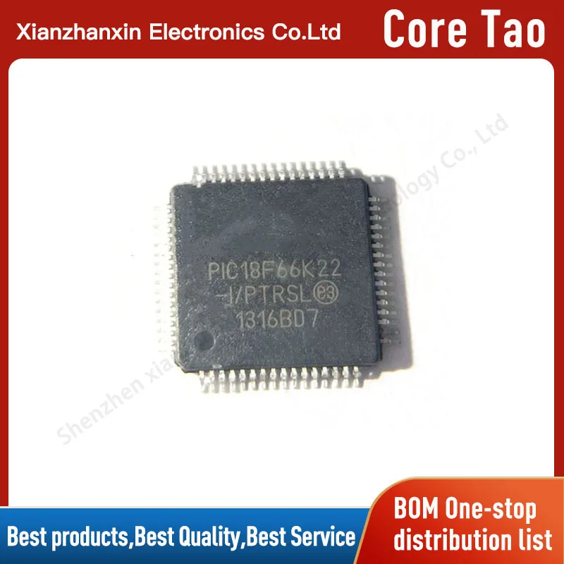 

1PCS/LOT PIC18F66K22-I/PT PIC18F66K22-I/PTRSL 18F66K22 66K22 QFP64 Microcontroller chips in stock