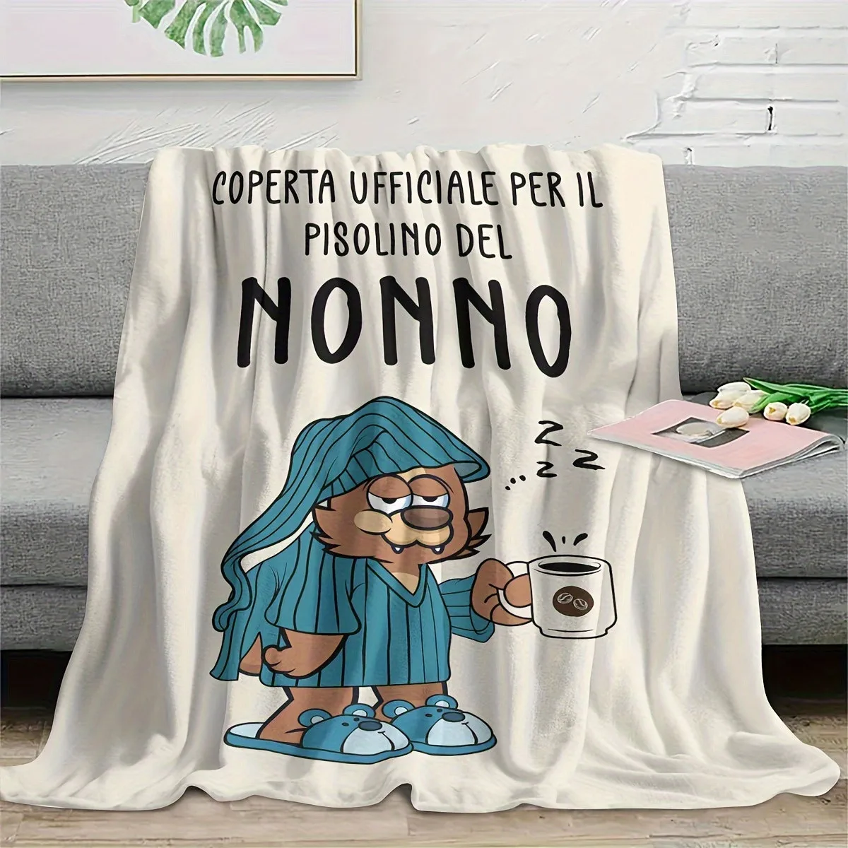 

Одеяло для спящего кота и кота — уютный фланелевой плед