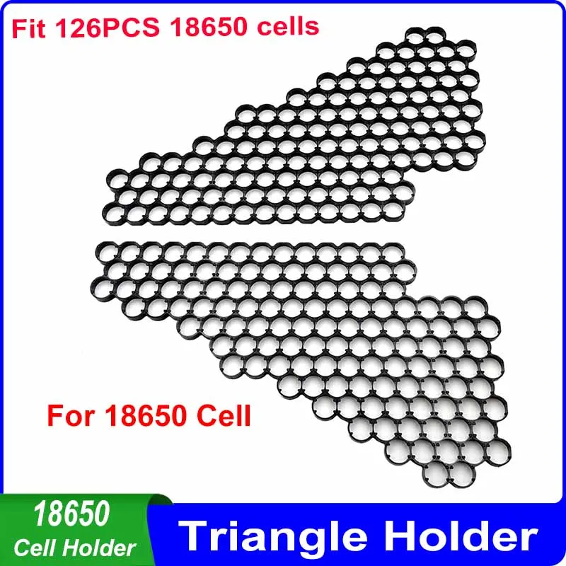 Triangle Holder Fit 91pcs 21700 Cell Fit 126pcs 18650 Cell Triangular Cell Holder 18650 21700 Support for DIY Triangle Battery