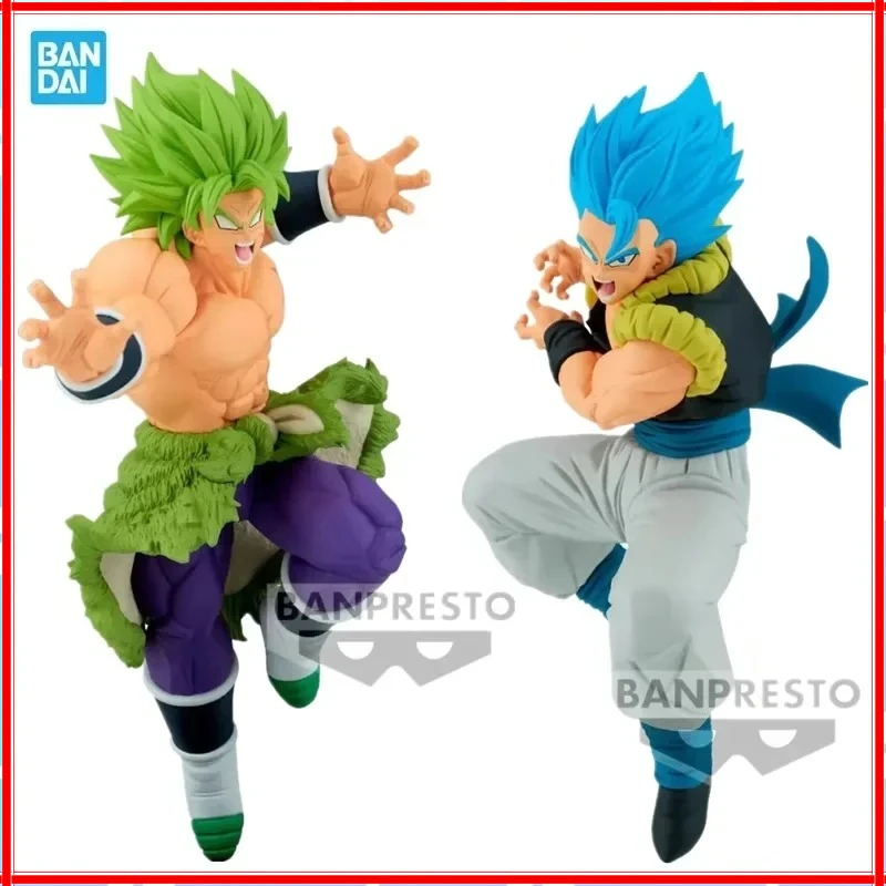 

Bandai Original Banpresto Anime Dragon Ball Match Makers Gogeta SSG Blue Super Broly Action Figure Model Collectible Toys