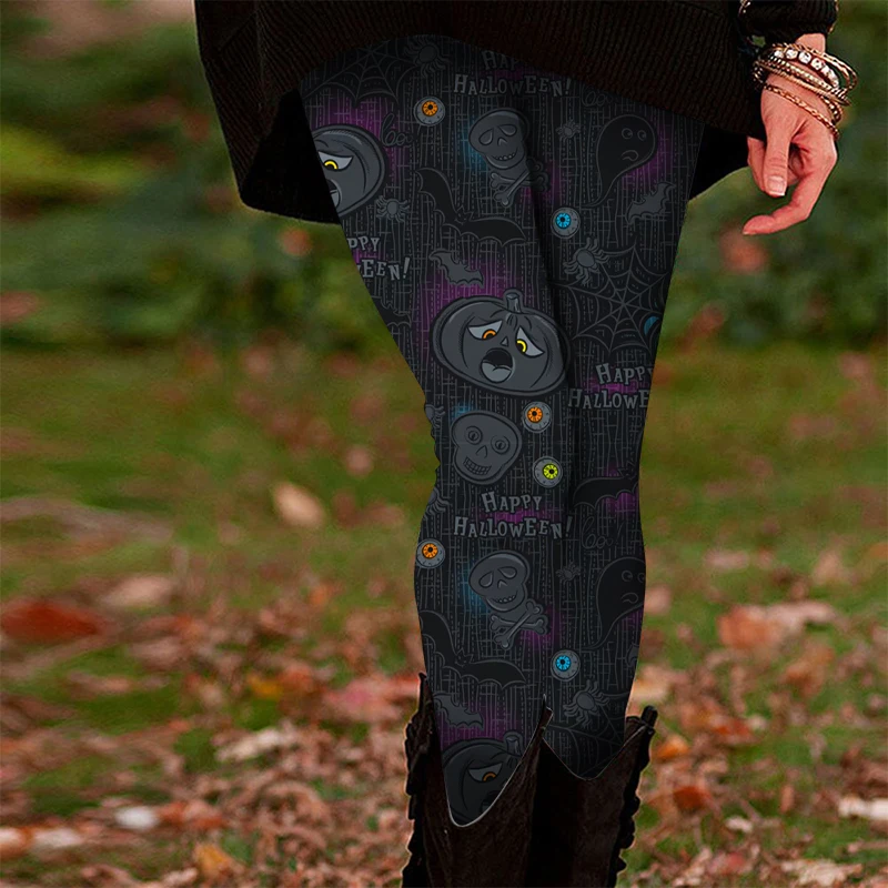 Leggings regalo per ragazza gatto carino direzionale di Halloween