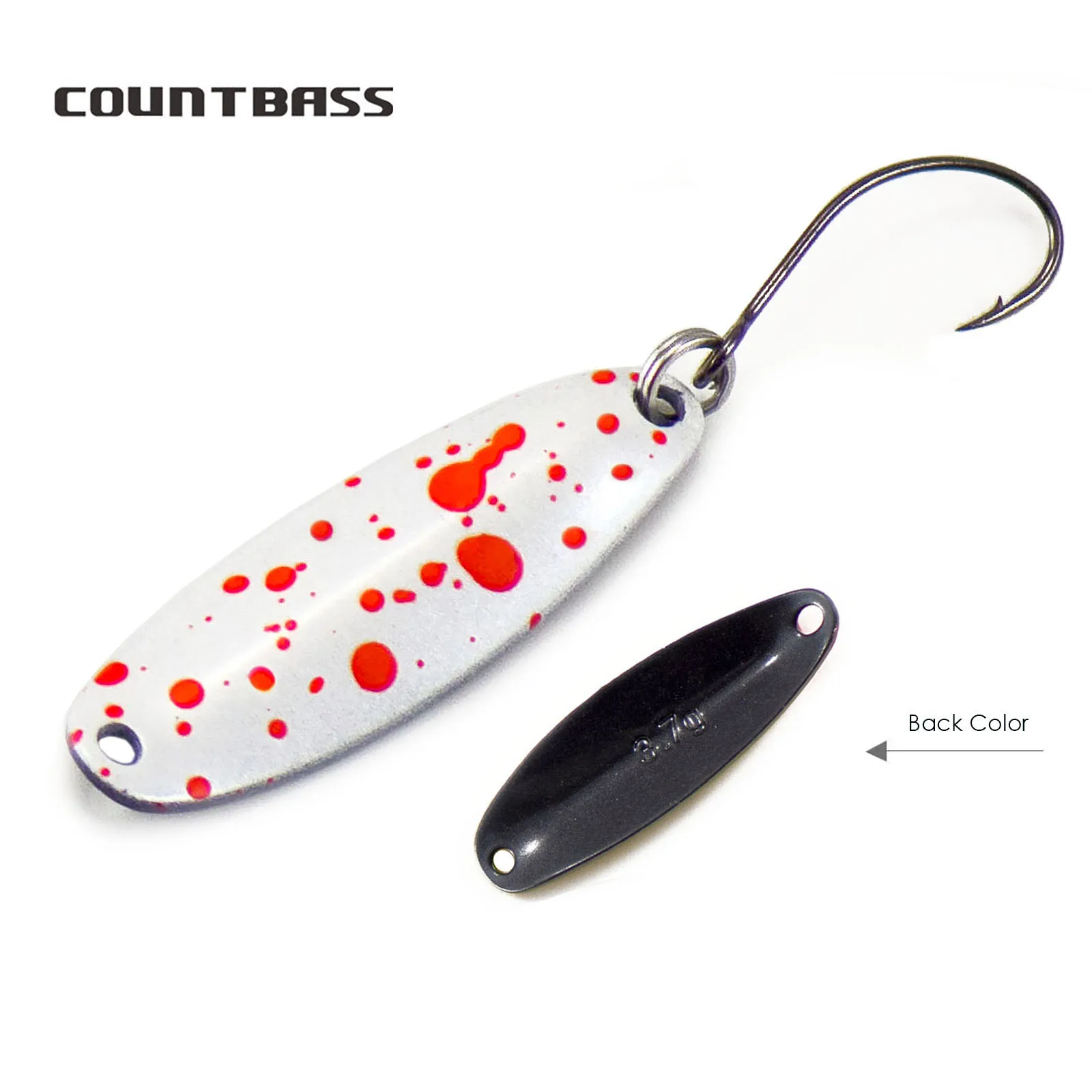 

COUNTBASS Brass Casting Trout Fishing Spoons for Salmon Pike Bass Lures Tackle 3.7g 1/8oz