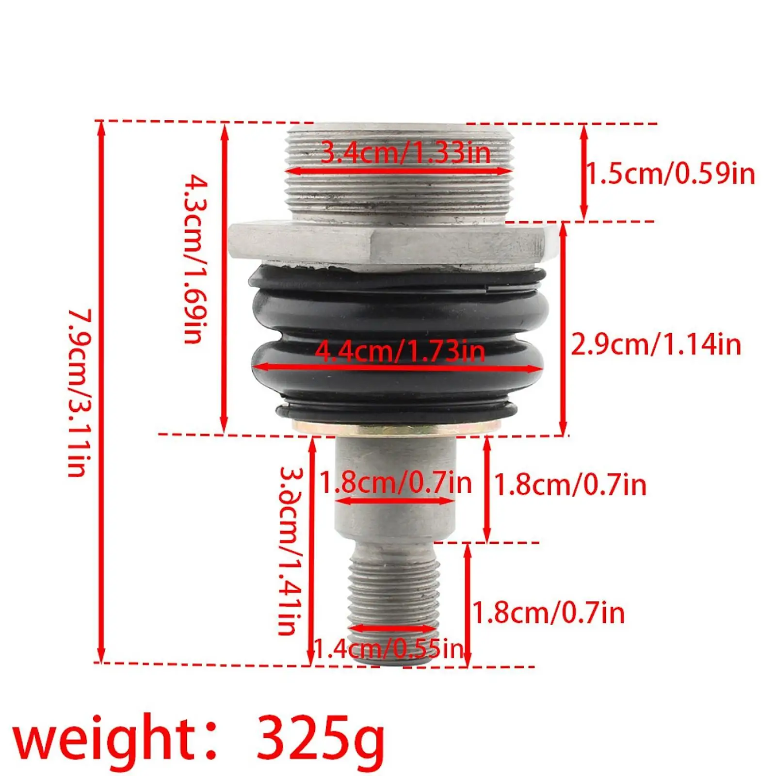 

Motorcycle Front Fork Ball Head Connector Durable Easy Install Part for BMW R1200C K1200RS R1100GS