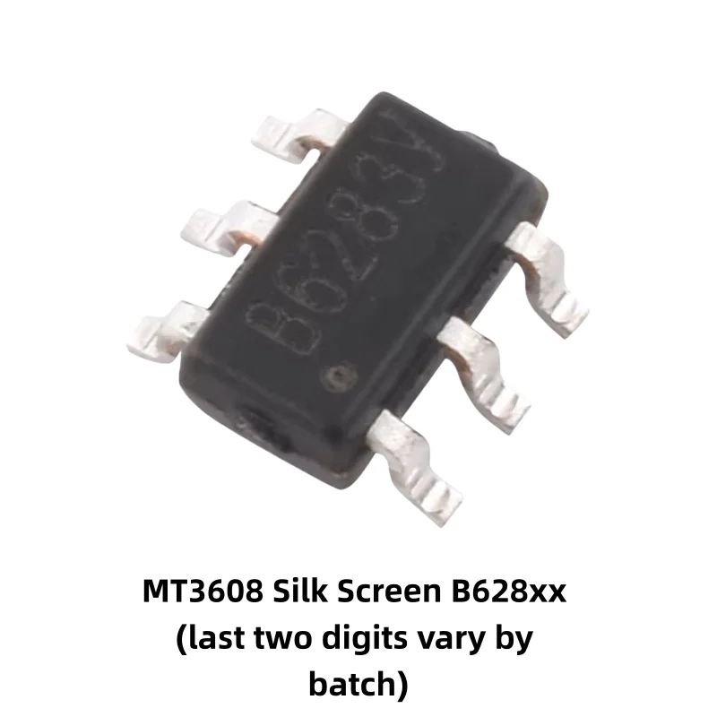 10 Stück SX1308 MT3608 Siebdruck B628 2A Boost-Chip SOT23-6 Ausgang 25V Boost-IC Integrierter Schaltkreis – Detail 3