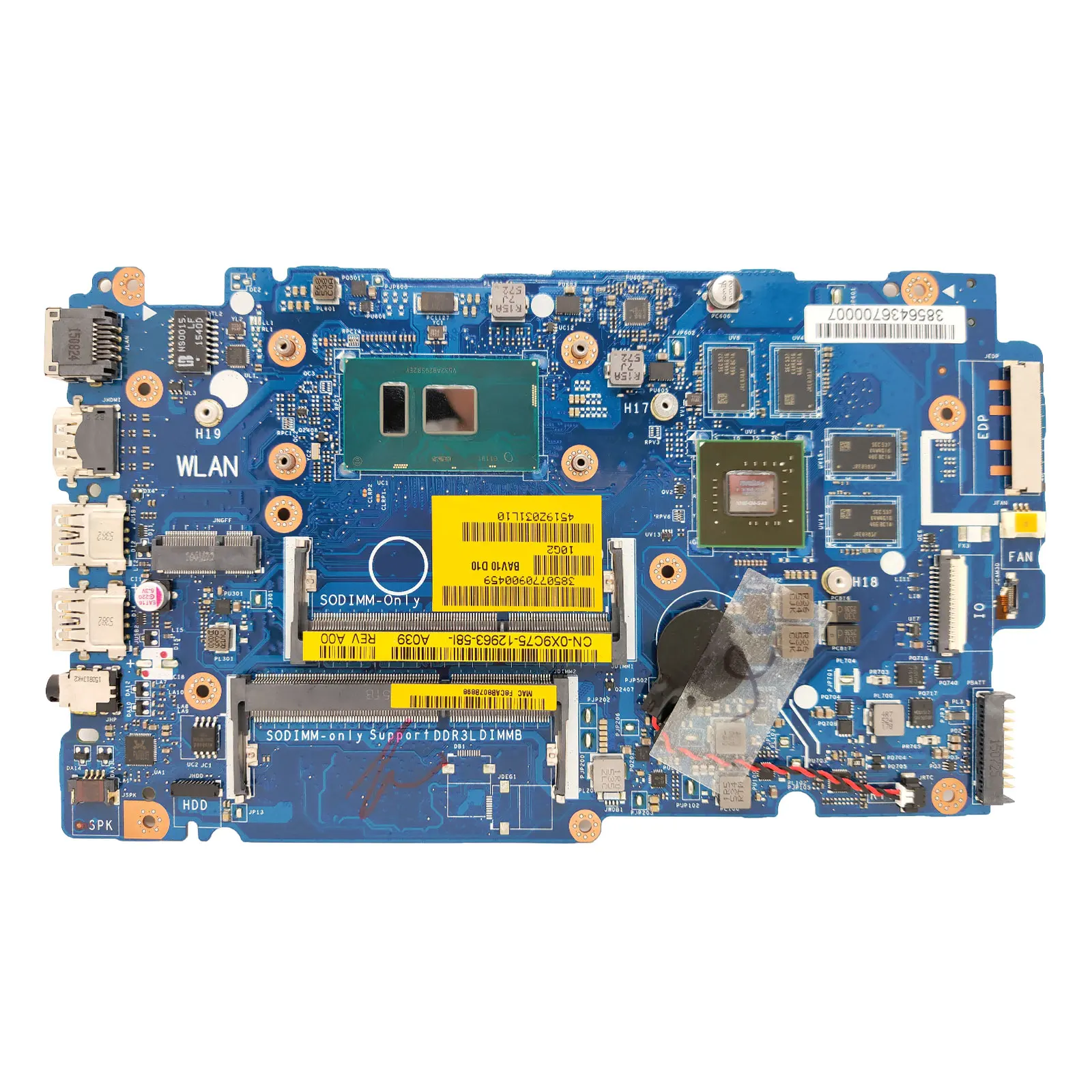 Imagem -05 - Totalmente Testado Motherboard Laptop Bav00 La-d051p Mainboard para Dell Inspiron 155557 14-5457 i3 i5 I76th Gen Cpu Gt930m Gpu Ddr4