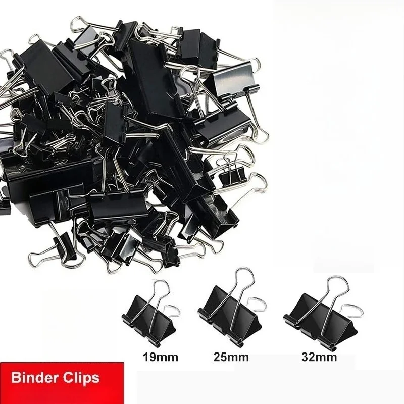 Binder Clip Assorted - Klip Binder Hitam Klip Lipat 19/25/32mm