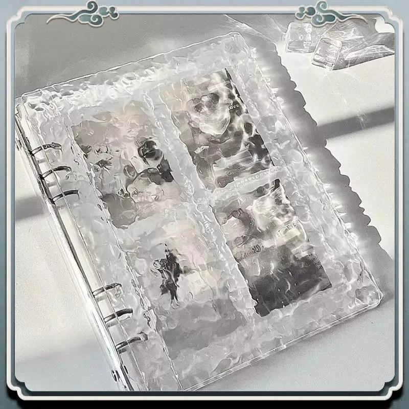A5 อะคริลิคใสหลวมอัลบั้มรูป 6 อะคริลิคอัลบั้ม Binder Photocard Binder
