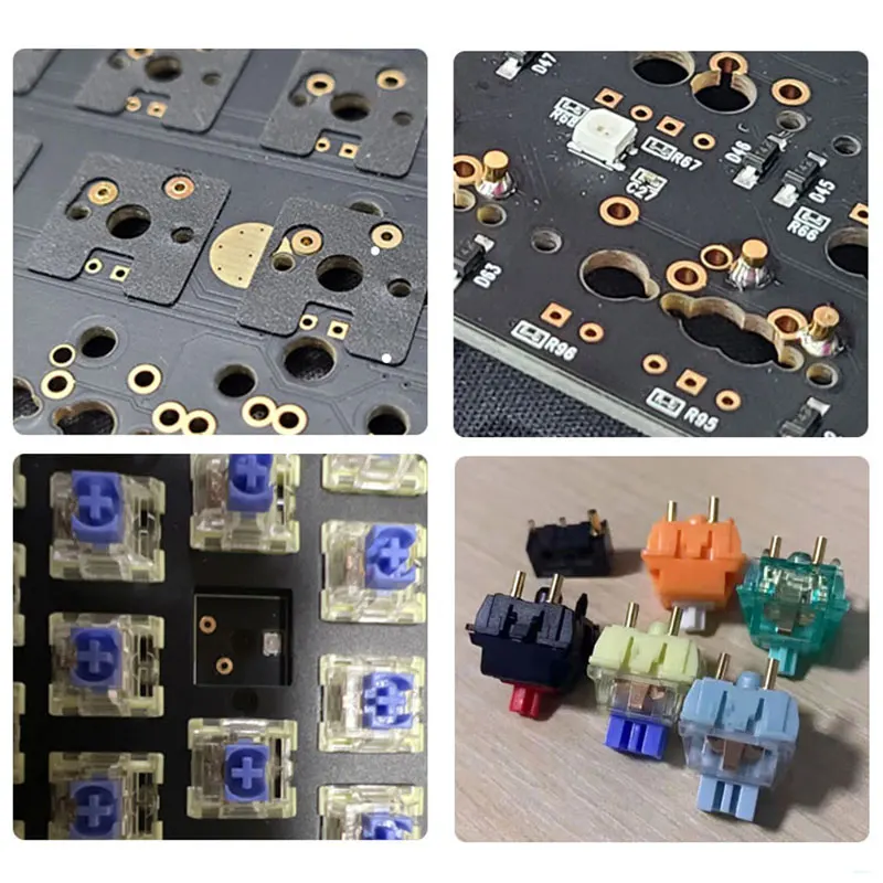 Mechanical Keyboard Mouse Replacement Hot Swap Hole Shaft for CORSAIR GATERON GATERON PCB Soldering Unreamed DIY Parts