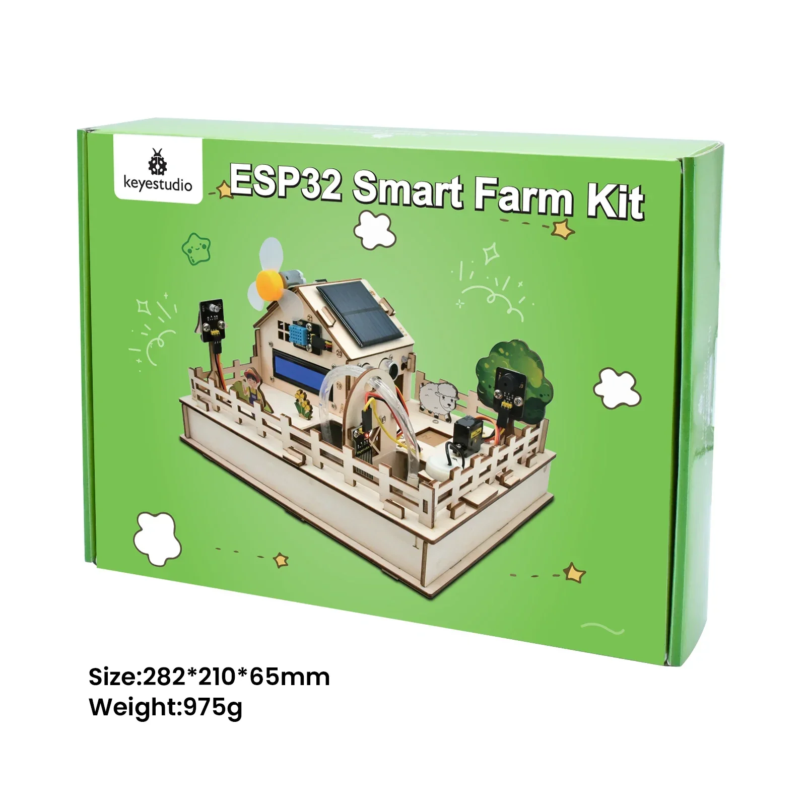 Keyestudio ESP32 Smart Farm Kit IOT Kit с платой ESP32 для Arduino Scratch 3,0, графическое программирование, игрушка «сделай сам», умный стартовый комплект