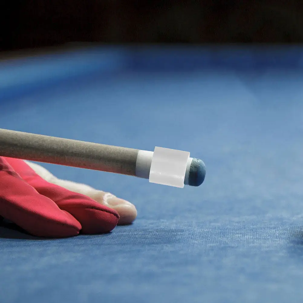 

10 шт. пластиковых наконечников для бильярдных киев, прочные, с коротким феррулом, для клубов и бильярдных залов, улучшенное управление, защита поверхности стола, легко устанавливаемые