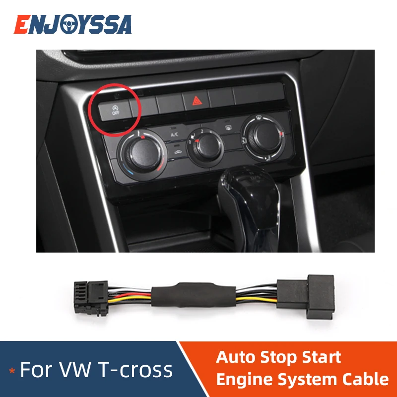 

Start Stop Off For VW Car Cable Accessories Automatic Stop Start Engine System For Volkswagen T-cross Control Sensor Plug