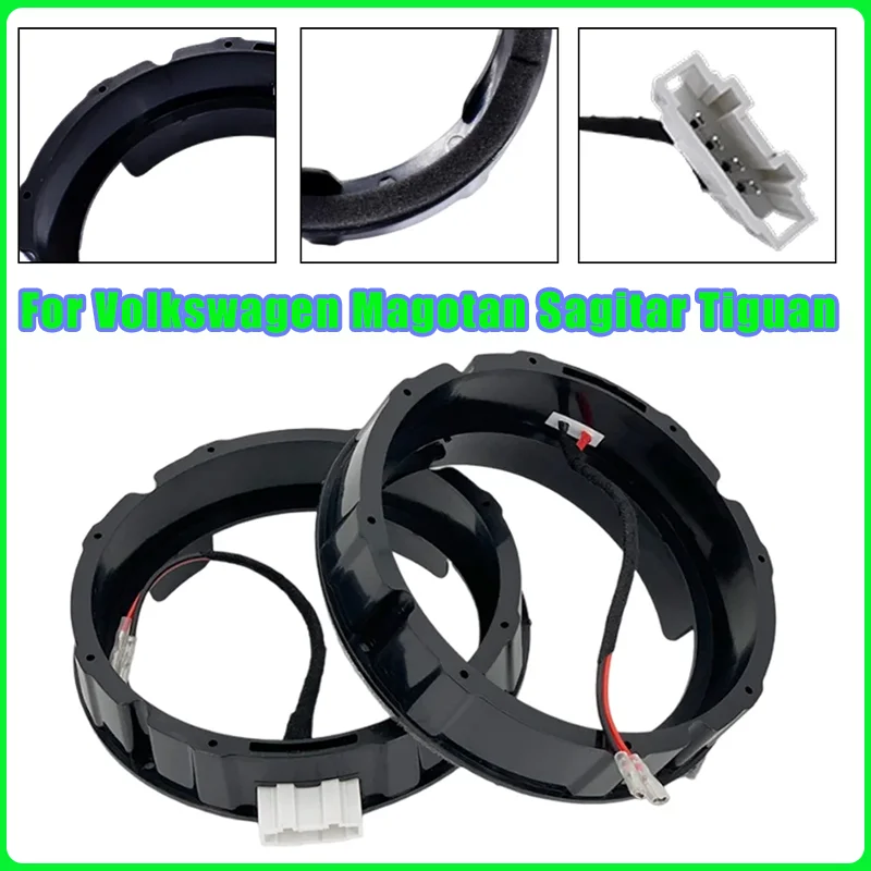 1pair for Volkswagen Magotan Sagitar Tiguan Skoda Octavia Car Speaker Adapter Audio Mount 6.5 Inch Special with Lossless Plug