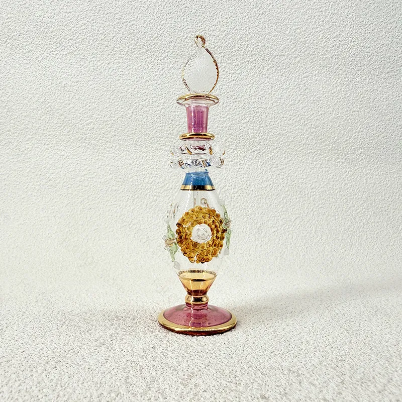 Egyptian Characteristic Flavor Bottle 10cm Handicraft, Crystal Glass, Decoration