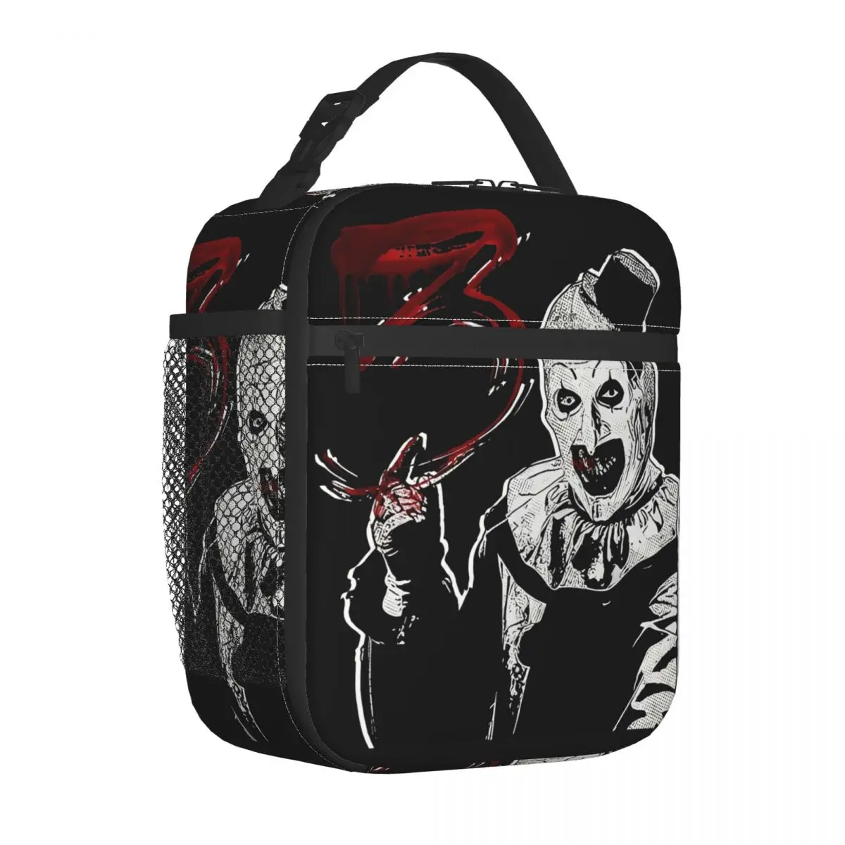 Terrifier 3 Horror Movie Clown Insulated Lunch Bag Lunch Container Thermal Bag Tote Lunch Box College Picnic Men Women