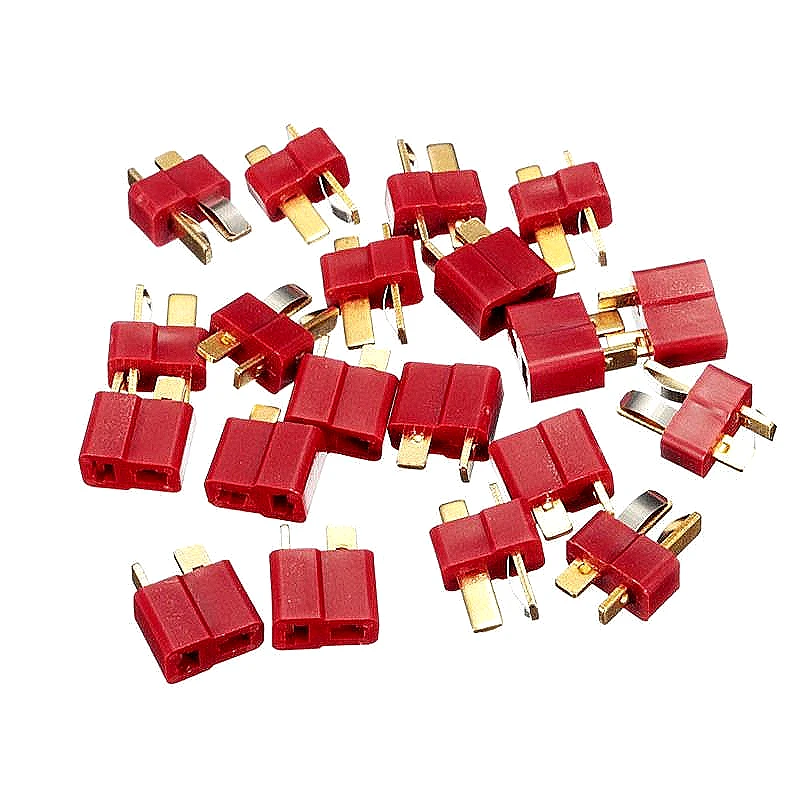 10/20 unidades/conjuntos conectores t plug estilo macho fêmea conectores compatíveis com rc carro fpv barco lipo bateria ecs