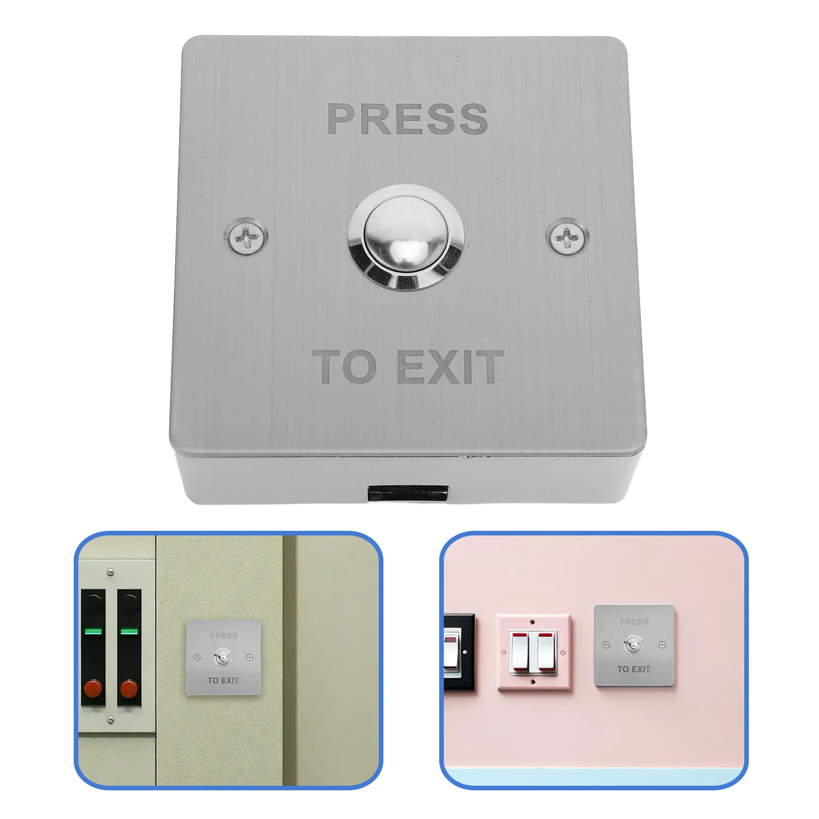 

16mm Waterproof Exit Door Access Control Button Stainless Steel Switch for Electric Door Release Access Control