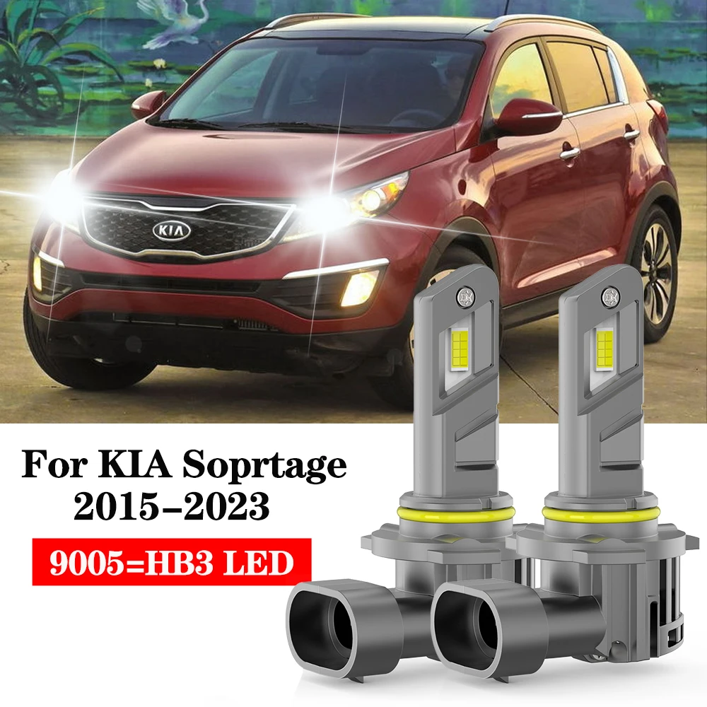 

BMTxms 2Pcs HB3 9005 Led Headlight Canbu Car Bulb 6500K Xenon White Fog Light Drl Moto Diode Lamp 80w For Kia Sportage 2015~2023