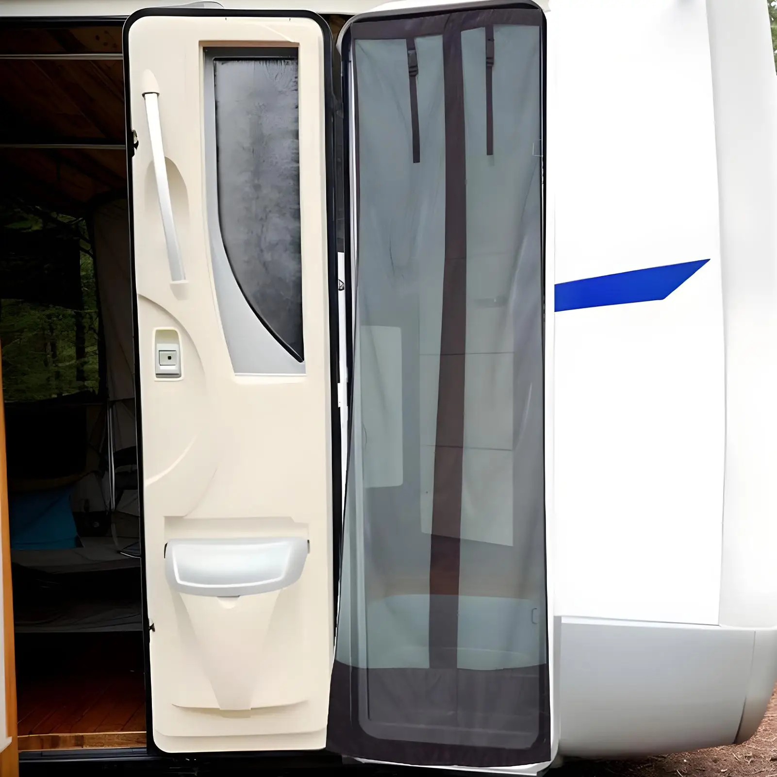 RV Slide Door Mosquito/Fly Screens Net Caravan Entrance Entry Door Mosquito Net For Caravan Insect Bugs Car Accessories