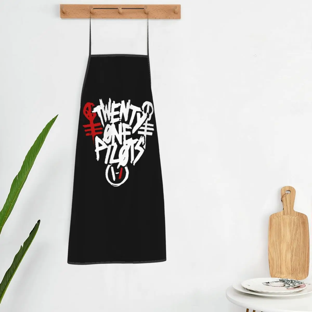 Custom T-Twentys One P-Pilots Rock Logo Hot Apron Women Men Unisex Bib Kitchen Cooking Tablier Cuisine Chef Baking