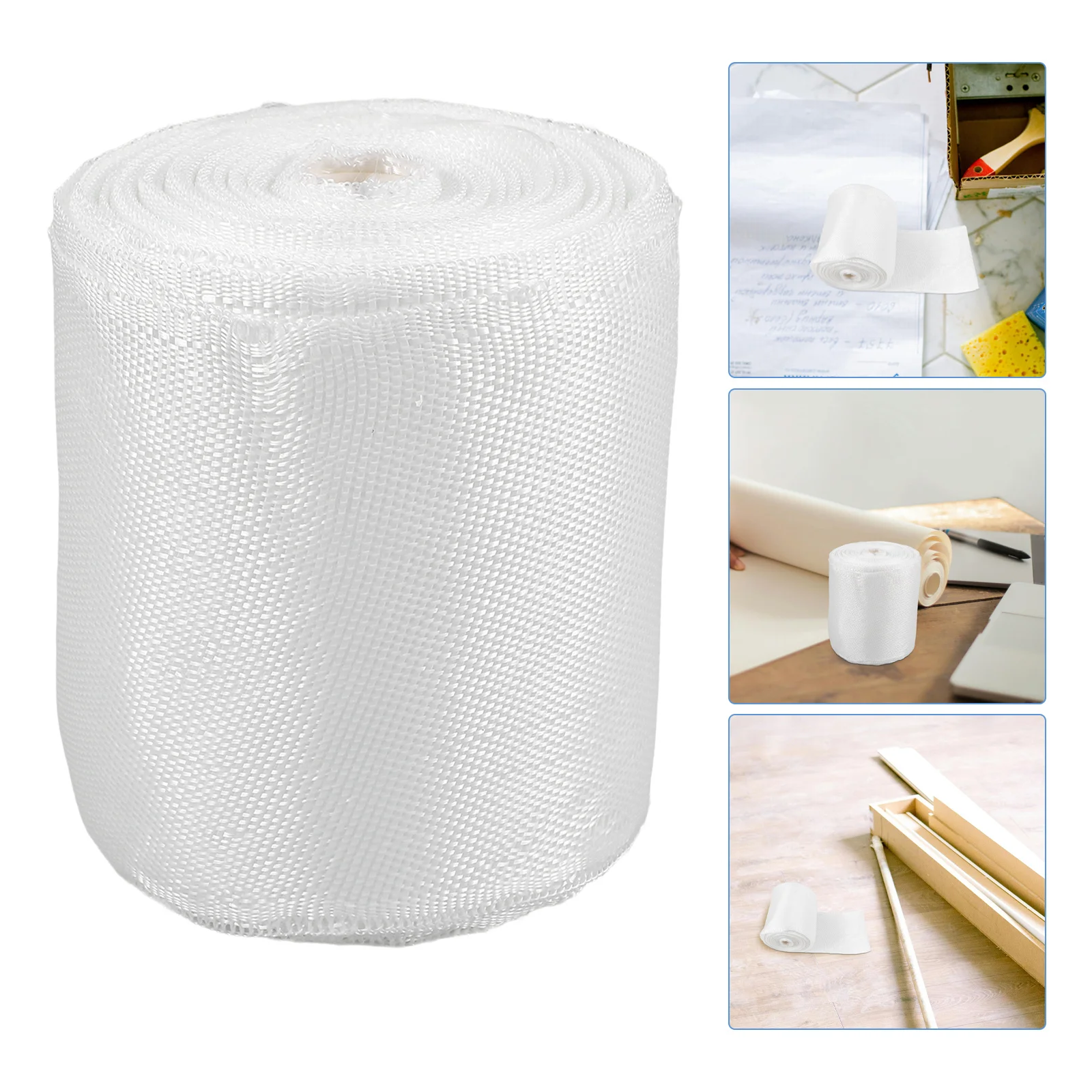 Rollo de tela de fibra de vidrio, cinta de refuerzo tejida no adhesiva de 3000x10 para reparación de costuras de barcos, rollo de tela de fibra de vidrio moldeado