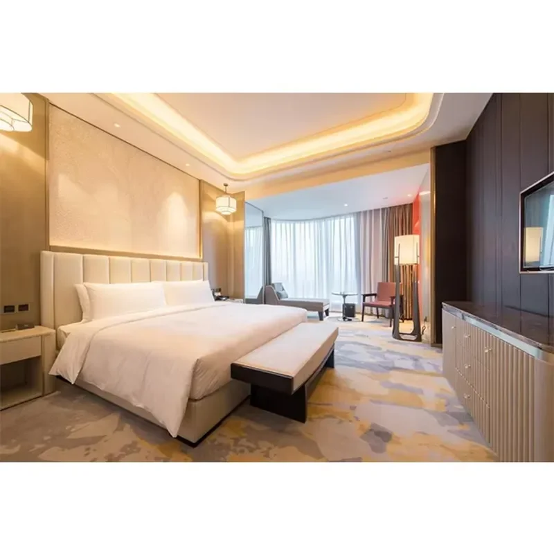 Wooden Hotel Bedroom Set | Custom King & Queen Size Bed Frame & Bespoke Furniture Collections | Royal Standard Bulk
