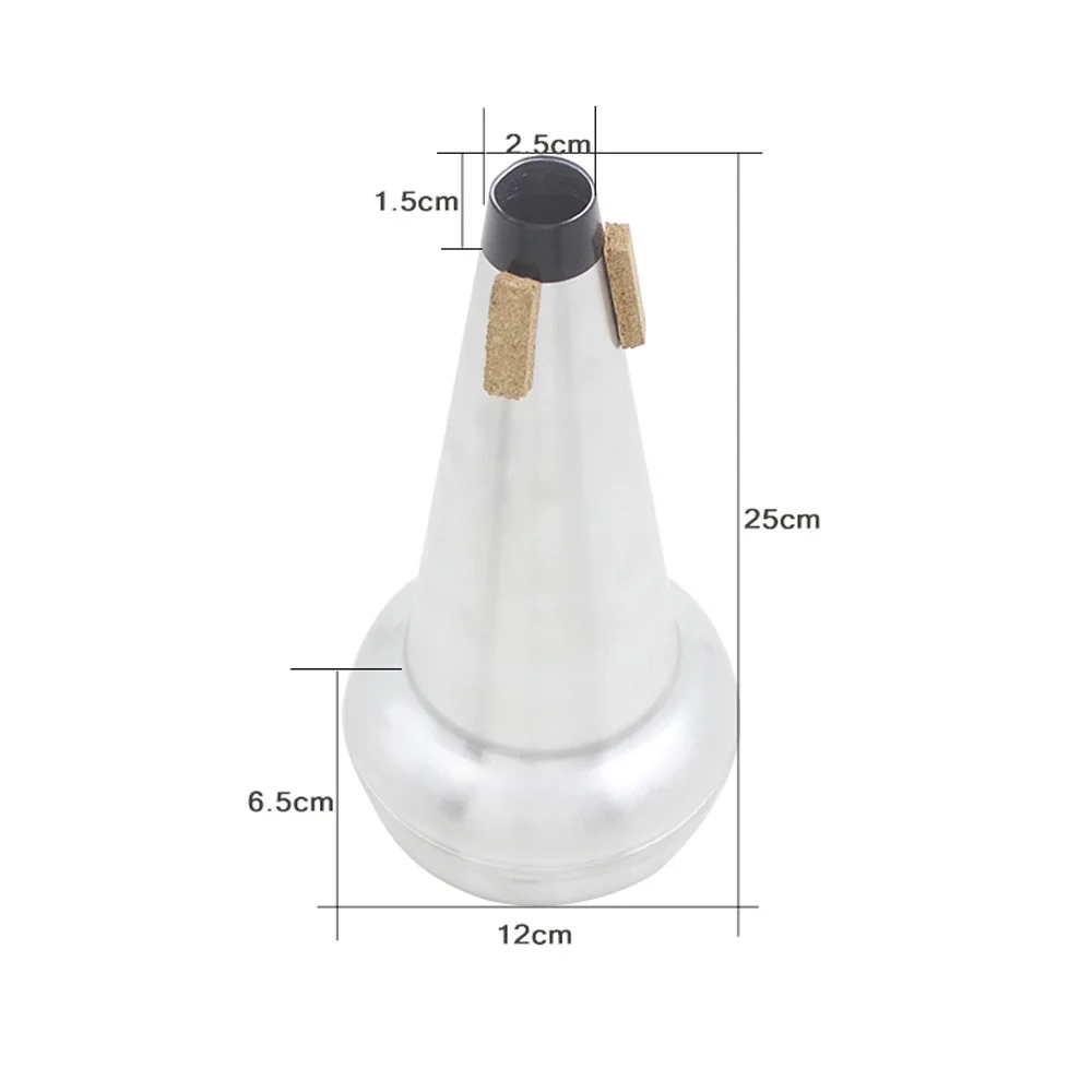 SLADE Aluminum Alloy Straight Mute Tenor Trombone Sound Modifier Sound Reducer Brass Instrument Accessories for Home Rehearsal