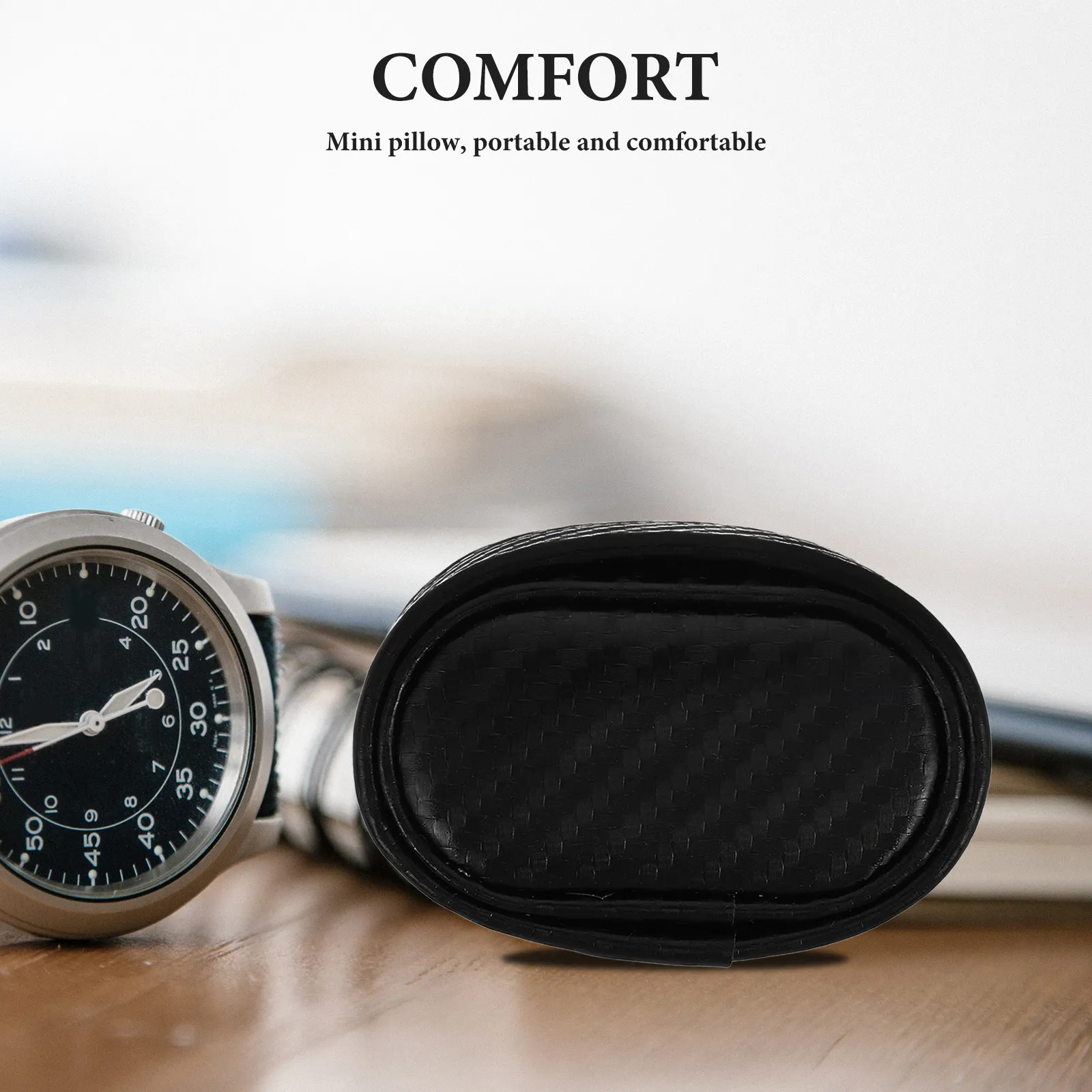 

5Pcs Mini Watch Winder Pillow Set Soft PU Watch Pillow Display Storage Cushion Holder Case Bracelet Cushion Black