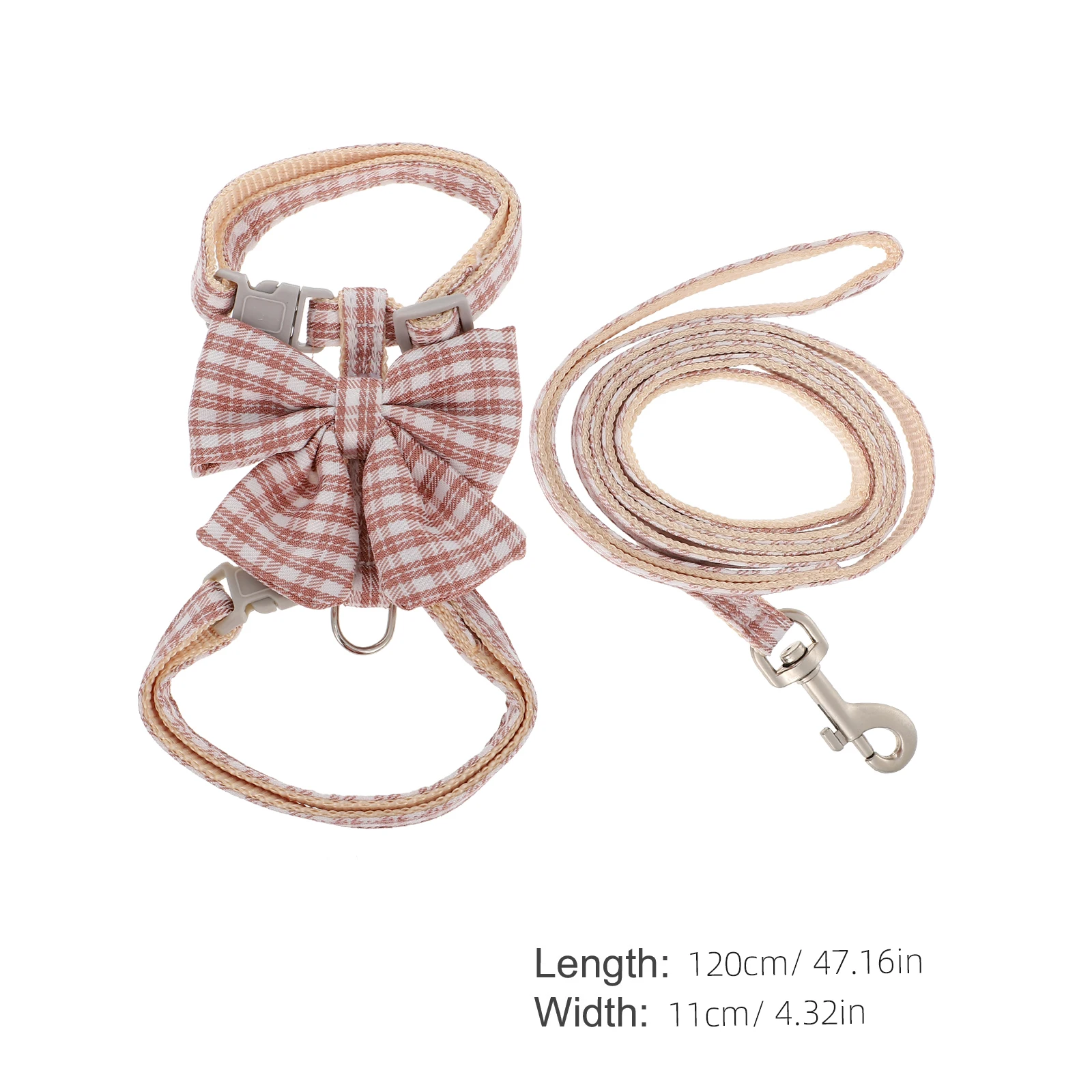 

Adjustable Cat Harness And Leash Set Durable Traction Rope For Comfortable Outdoor Walks Collar