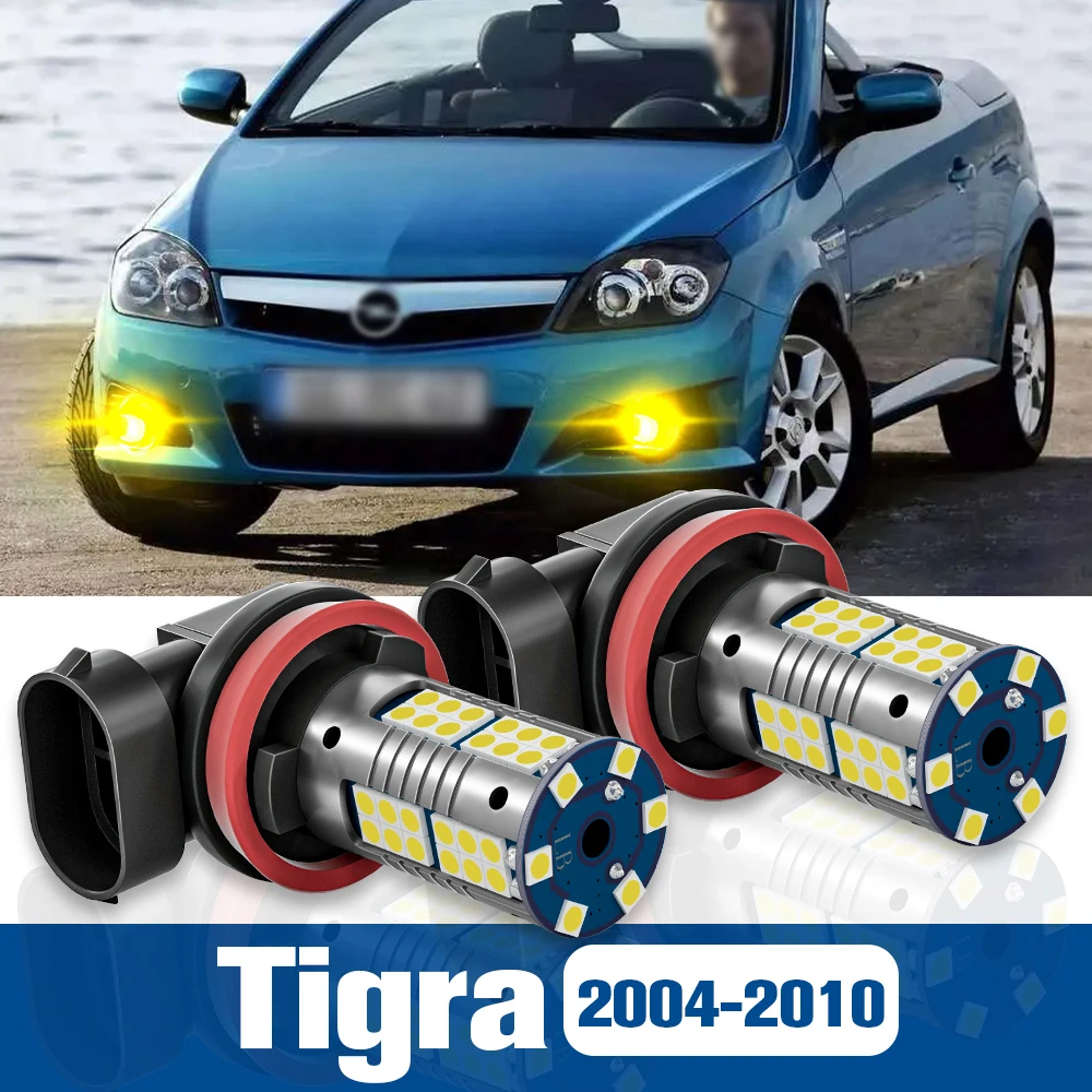 

2pcs LED Fog Light Blub Lamp Accessories Canbus For Opel Tigra 2004-010 2005 2006 2007 2008 2009