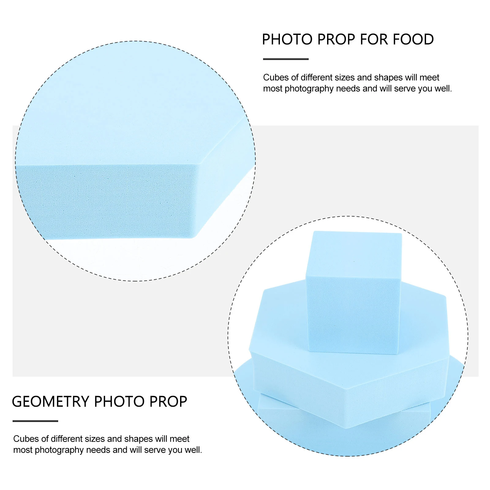 

4 pcs Geometry Photo Props Lightweight Durable Waterproof Easy to Carry for Jewelry Cosmetics Photoshoot Accessories Photography