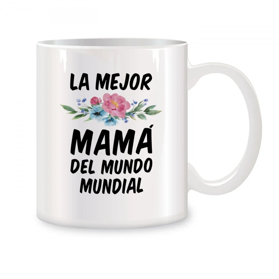 La Mejor Mama Del Mundo Mundial Mugs For Mom In Spanish Grandma Women Birthday Novelty Coffee Ceramic Tea Cups White 11 oz