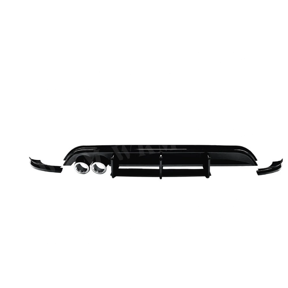 For Volkswagen Polo MK5 6R 2009-2014 Styling Rear Bumper Lip Spoiler Diffuser Bodykits Rear Lip Protector Auto Para Accessories