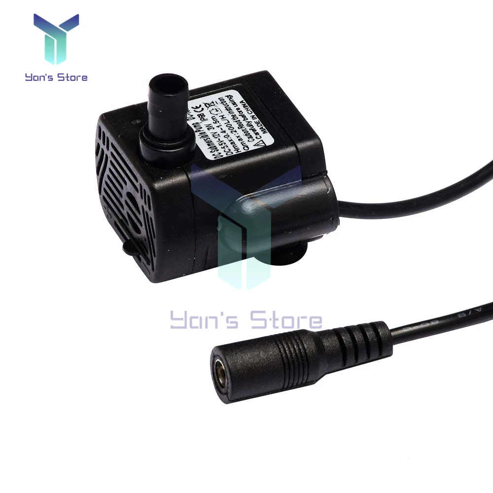 DC-1020 5.5*2.1mm 5V USB Connector Micro Submersible Pump DC 12V 3W Aquarium Fish Tank Fountain Pond Water Pump