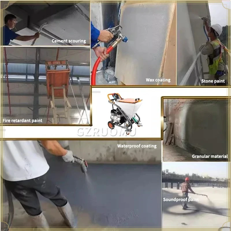 H800 Electric Vertical Powder Spray Coating Machine Professional Spraying Equipment For Furniture Yard Wall Surface Coating