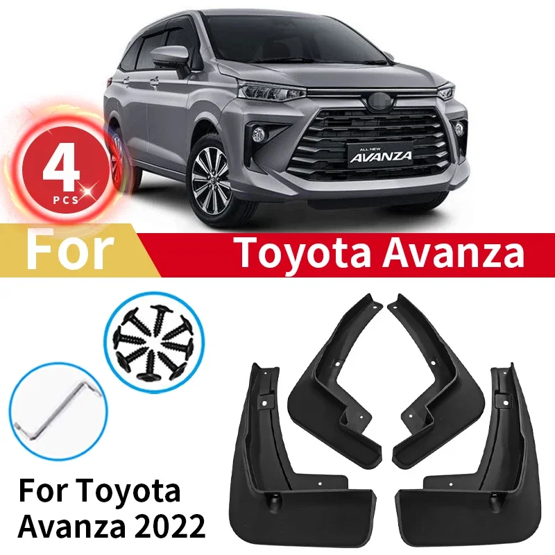 

For Toyota Avanza Mud Flaps 2022 2023 Fender Splash Guards MudFlaps Wheels Covers Front Rear Mudguards Auto Car Accessories