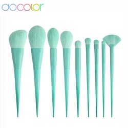 Docolor Water Green Single Makeup Brush Series For Eyeshadow/Powder/Fan/Contour/Highlight/Blush/Foundation Professional Makeup