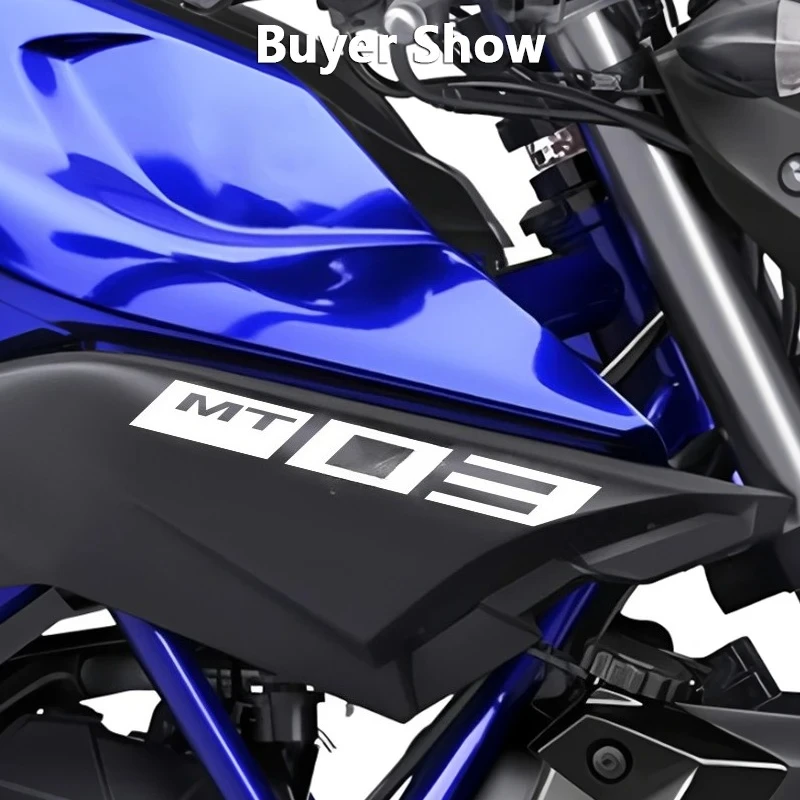 Autocollants d'admission d'air de moto, décalcomanies en vinyle pour Yamaha MT03 MT 03 2018 2019 MT-03, accessoires de carénage de moto