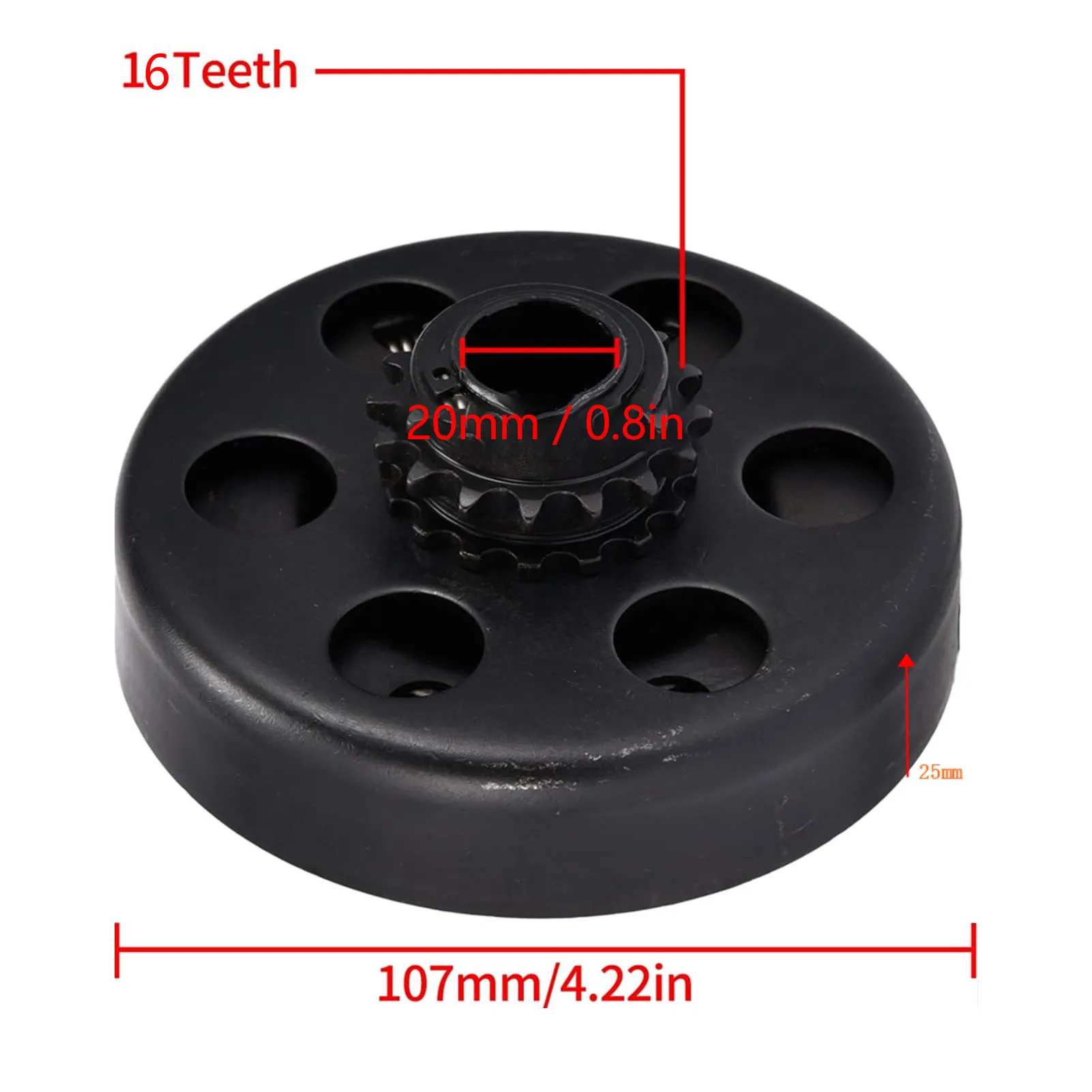 20mm GO Kart Fun Centrifugal Automatic Clutch 16 Teeth 16T Clutch for 219 Chain 6.5HP Engine Mini Bikes Go Karts