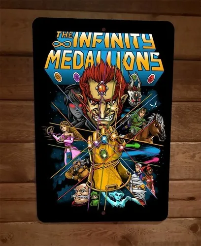 The Medallions Legend of Parody  Metal Wall Sign Poster