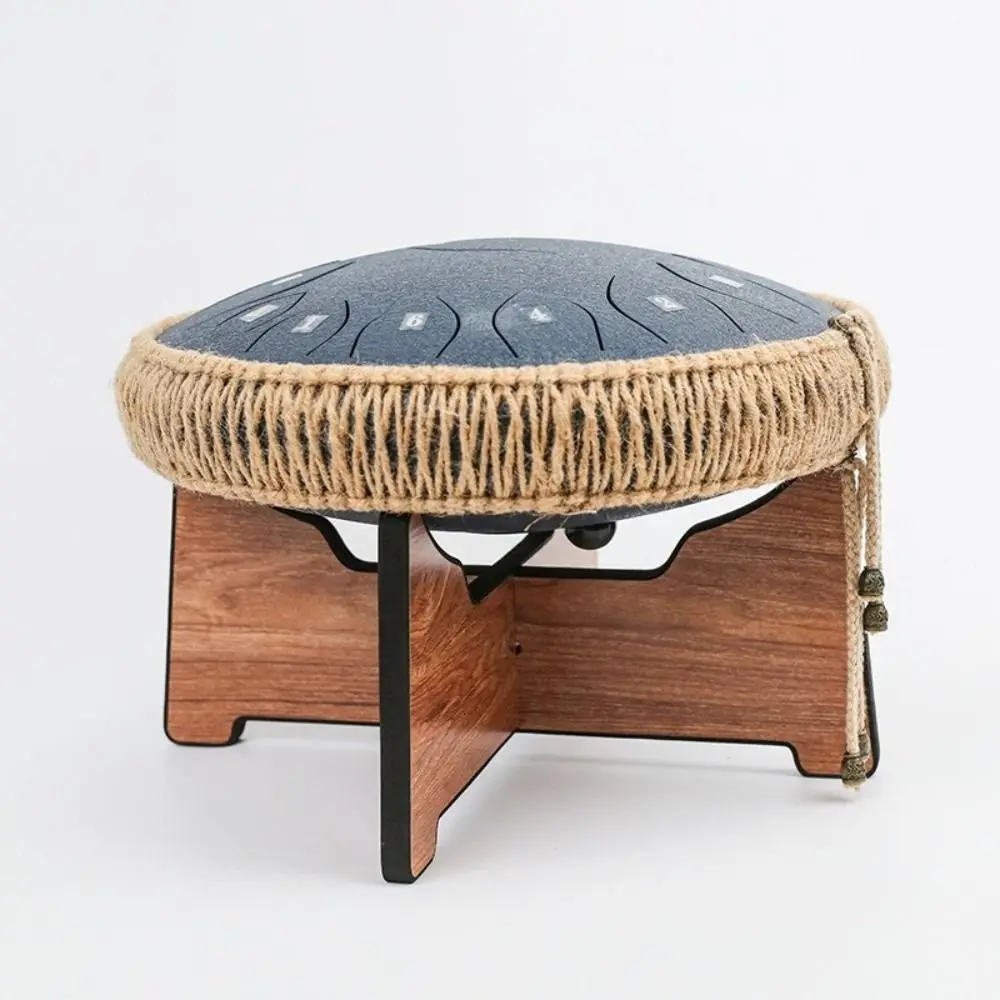 

Wooden Hand Pan Drum Display Rack Detachable for 6-12in Drum Steel Tongue Drum Bracket Practical Simple Design