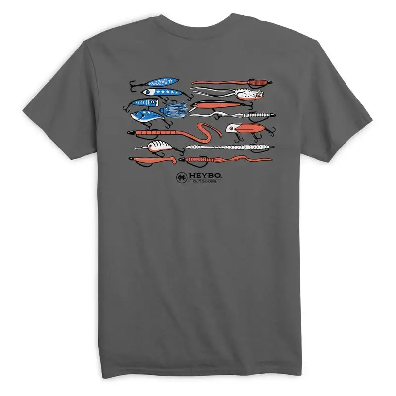 Heybo Outdoor Fishing America señuelos dedicados al persecución cómoda y camiseta