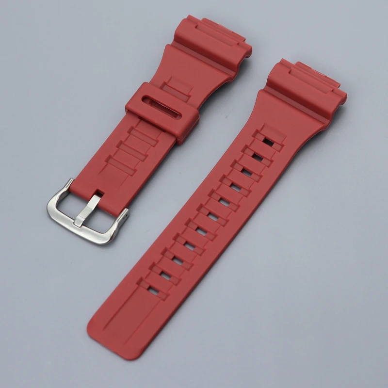 For Casio AQ-S810W/S800W AE-1000W MCW-200H AEQ-110 W-735H Silicone Metal Buckle Wrist Band Bracelet 18mm Rubber Watch Strap