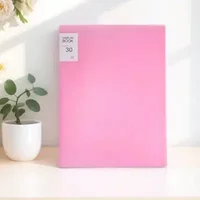 30 Pocket Display Book, Clear Sleeves Presentation Folder, Plastic Document Portfolio for Artwork, Certificates & Photo Storage
