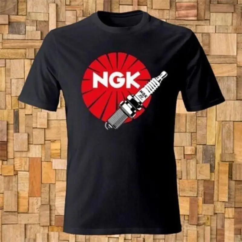 NGK Spark Plugs Logo Men's BlackT shirt