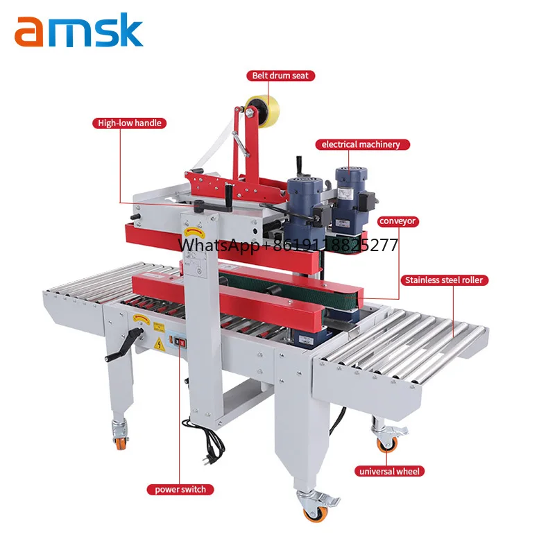 Schlanke große Kartons verbesserte Motor voll automatische Klebeband versiegelung bequemer billiger Versiegelung koffer Karton versiegelung maschine