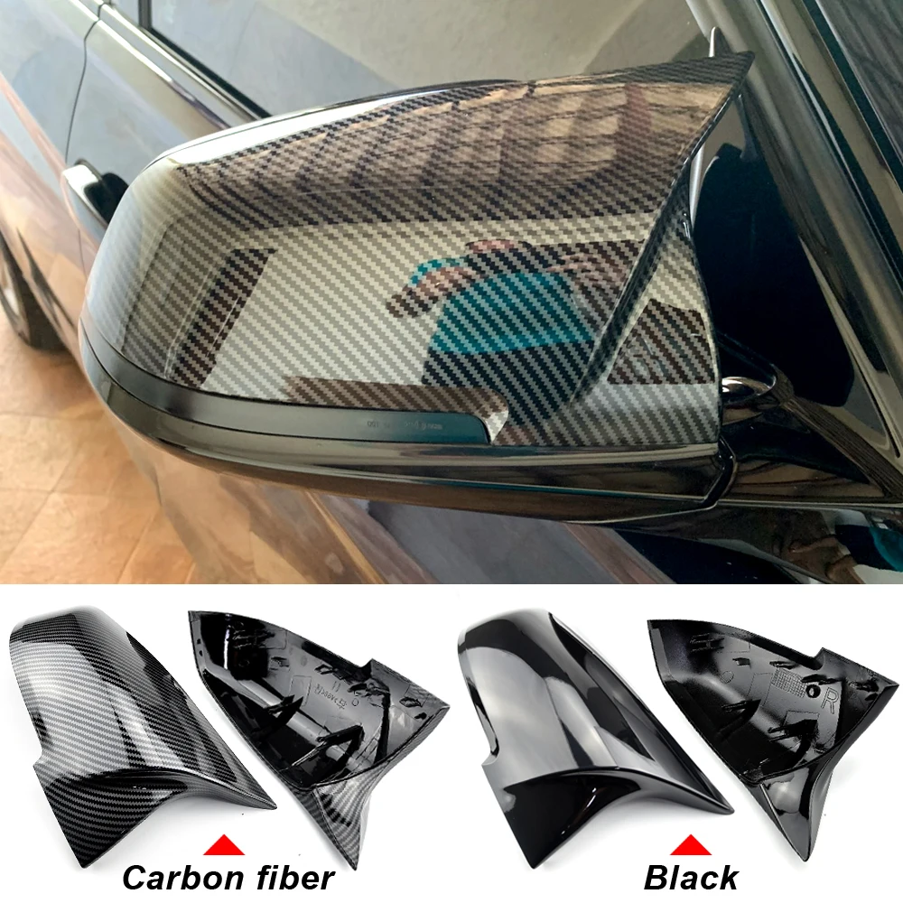 For BMW 1 2 3 4 Series F20 F30 F31 F32 F36 2012 - UP 320i 328i 330d 335i M3 M4 Look Replacement style Carbon Fiber Mirror Cover