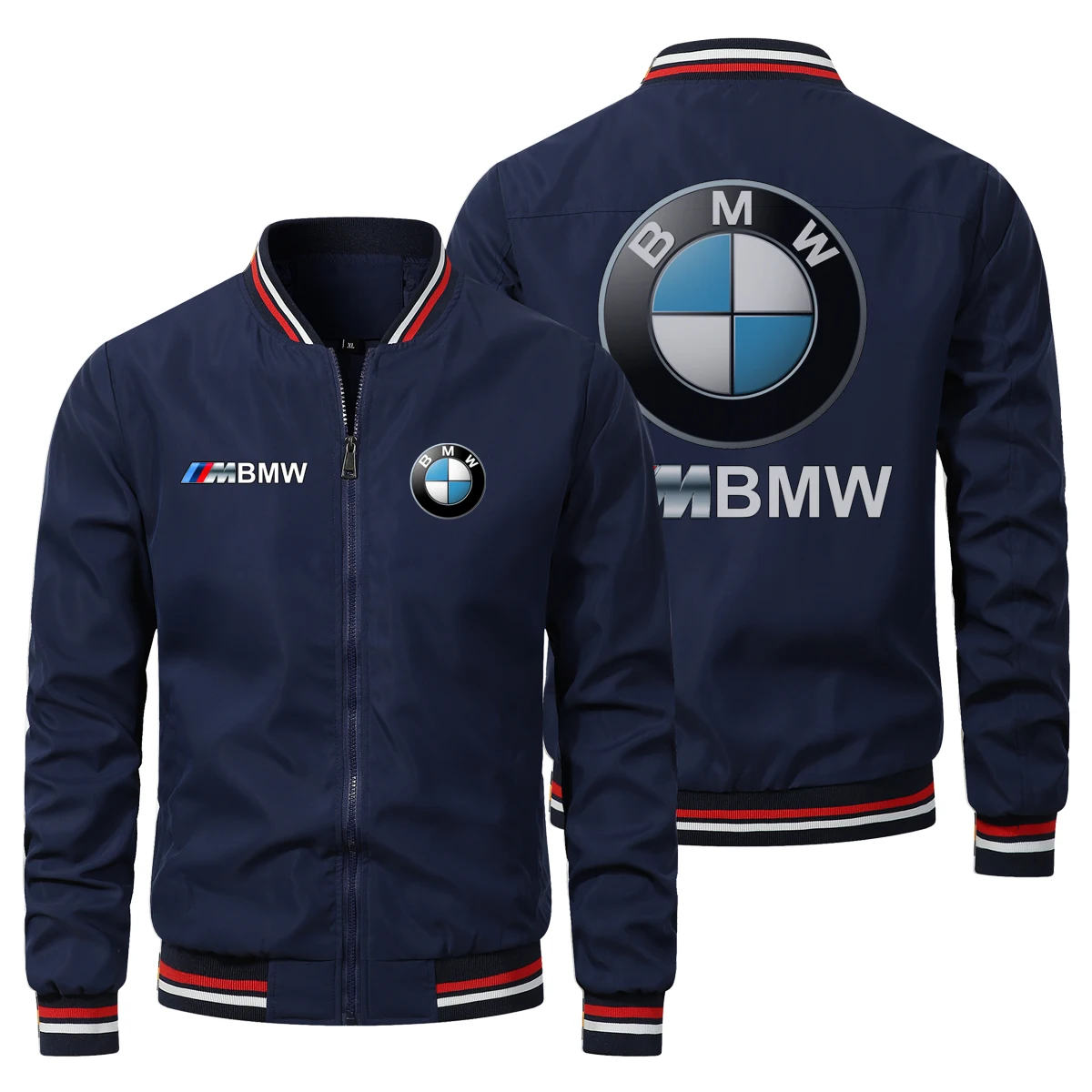 2025 New BMW Men's and Women's Casual Simple Jacket 2D Printed BMW Pattern Motorcycle Riding Jacket BMW Motorcycle Riding Jacket